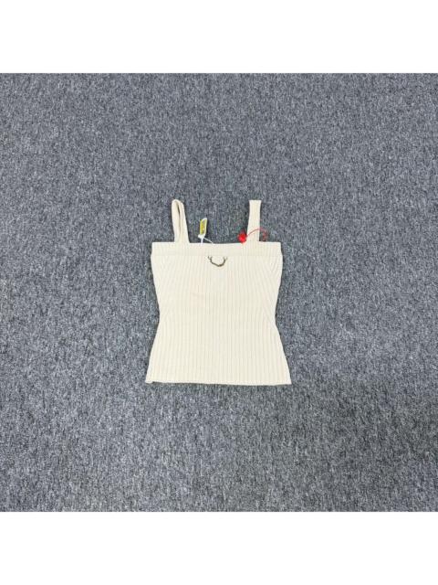 Louis Vuitton Louis Vuitton White Chain Knit Tank Top