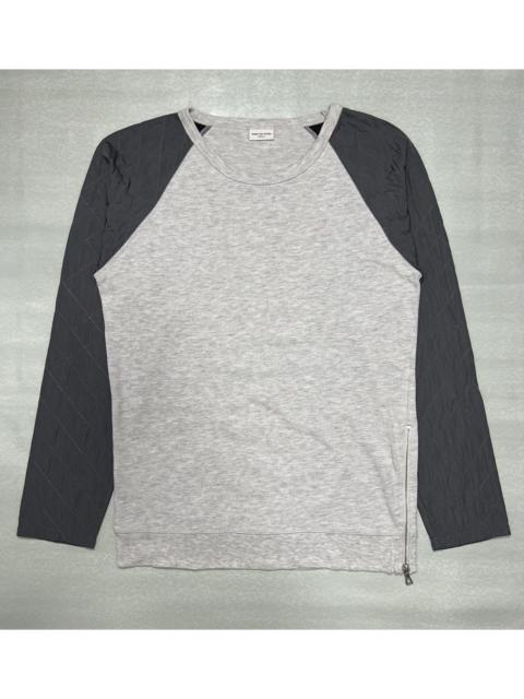 Dries Van Noten Dries Van Noten Side Zip Quilted Sleeve Pullover Sweatshirt