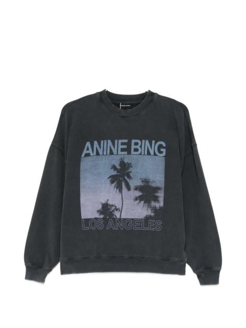 ANINE BING Anine Bing Miles Washed Grey Sweatshirt