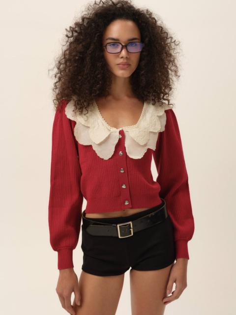 For Love & Lemons Charlotte Pointelle Cardigan