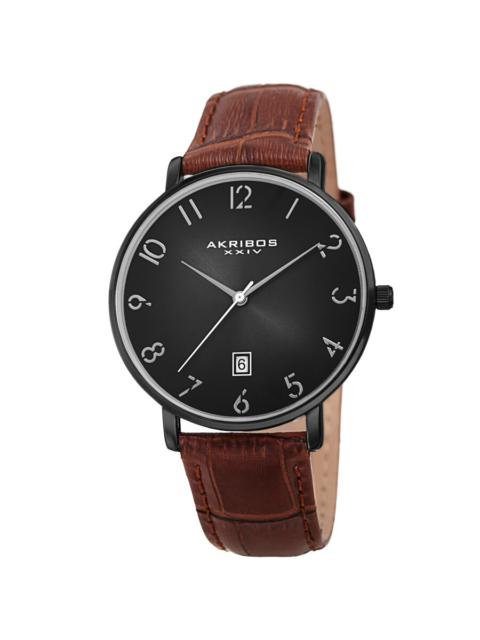 Other Designers Akribos XXIV Quartz Black Dial Men's Watch AK1077BK