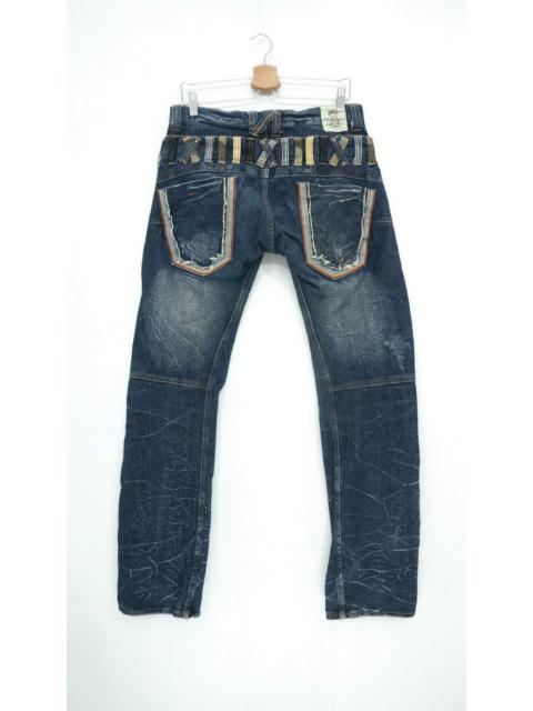Other Designers Handcrafted - Fire Japanese Double Waist Distressed Jeans