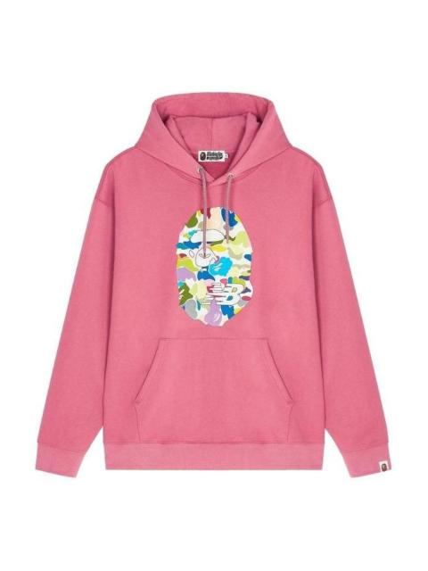 New Balance New Balance x BAPE Ape Head Relaxed Fit Pullover Hoodie 'Pink Multi' BPSW00000-RDX