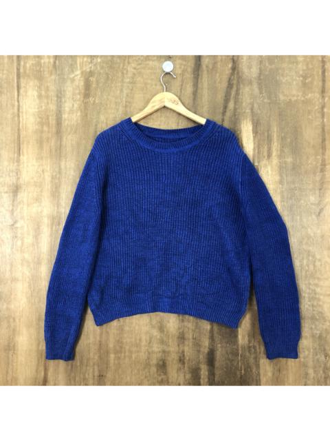 Other Designers Homespun Knitwear - Blue Knit Homespun Sweater