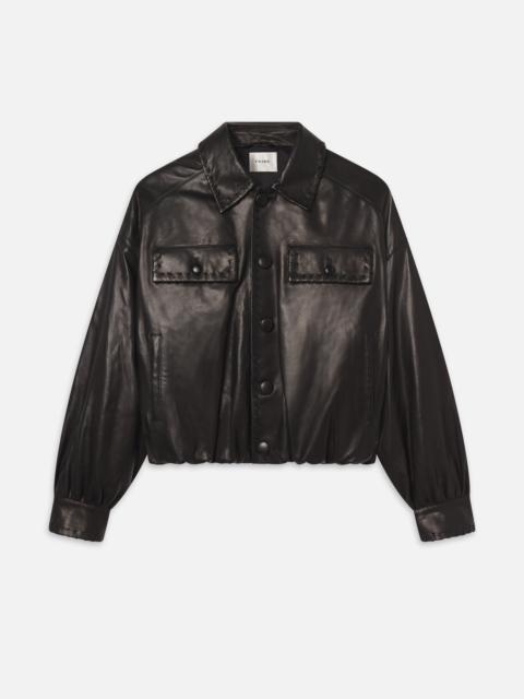 FRAME The Leather Bubble Jacket