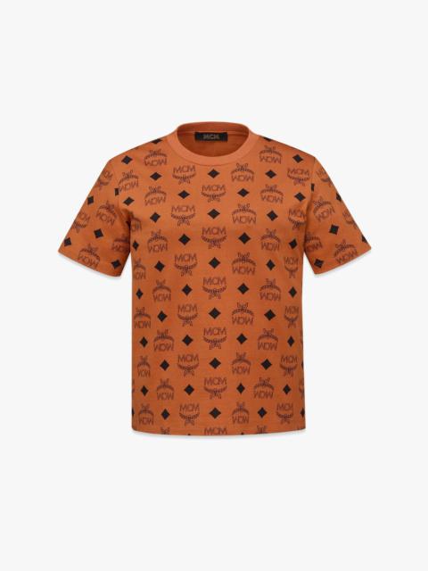 MCM Maxi Monogram Print T-Shirt in Organic Cotton