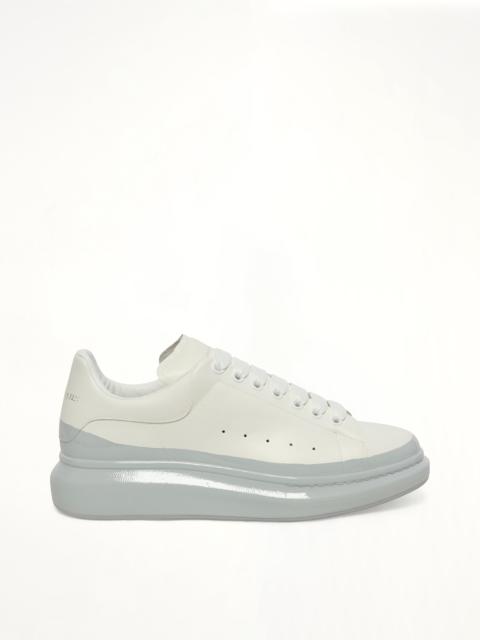 Alexander McQueen Larry Oversized Sneaker in White/Ice Blue