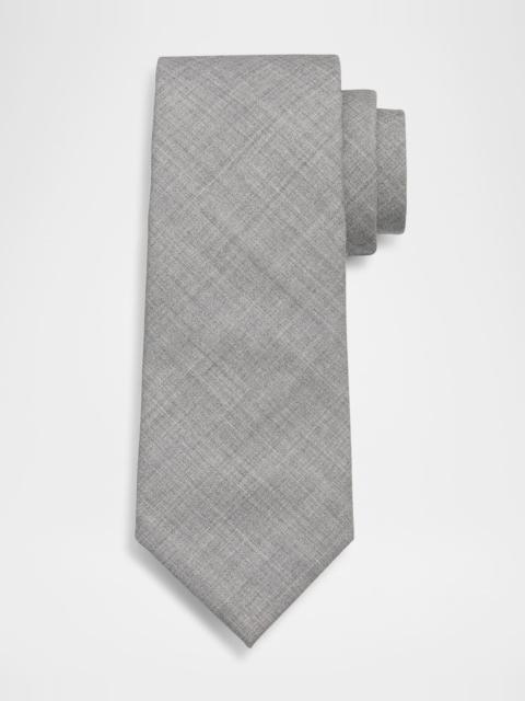 Brunello Cucinelli Men's Lightweight Wool Solid Tie
