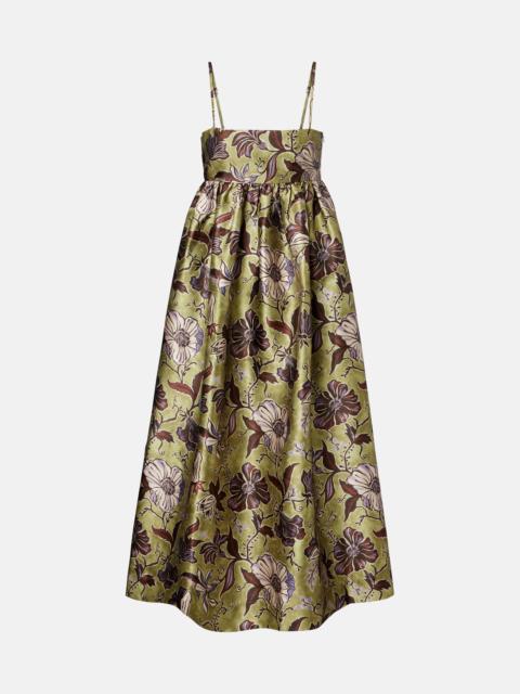 ALÉMAIS Citron floral midi dress