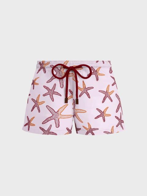 Vilebrequin WOMEN SWIM SHORTS EMBROIDERED STARLETTES