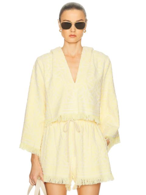 Zimmermann Coco Towelling Hooded Top