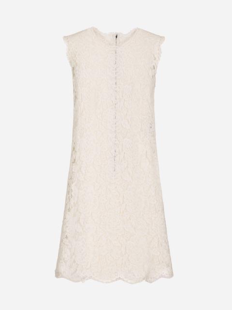 Dolce & Gabbana Lace dress with floral pattern