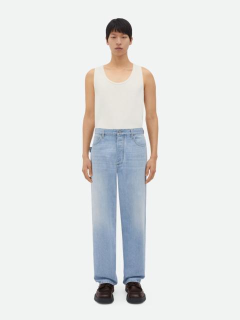 Bottega Veneta Wide Leg Light-Bleached Denim