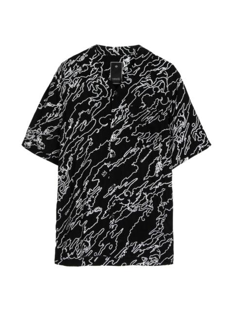 MAHARISHI MAHA BASQUIAT ABSTRACT-PRINT SHIRT