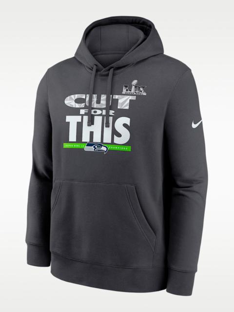 Nike Seattle Seahawks Super Bowl LX Champions Pickoff Move Parade Club Men's Nike NFL Pullover Hoodie
