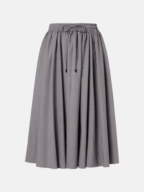 Max Mara Livrea virgin wool midi skirt