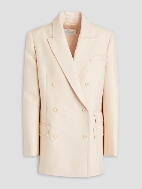 Zimmermann Double-breasted wool-blend blazer