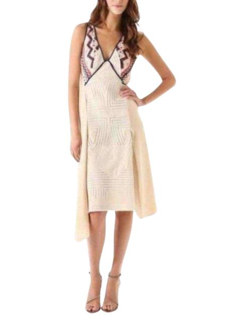 Other Designers Dayanna Color Block Silk Dress