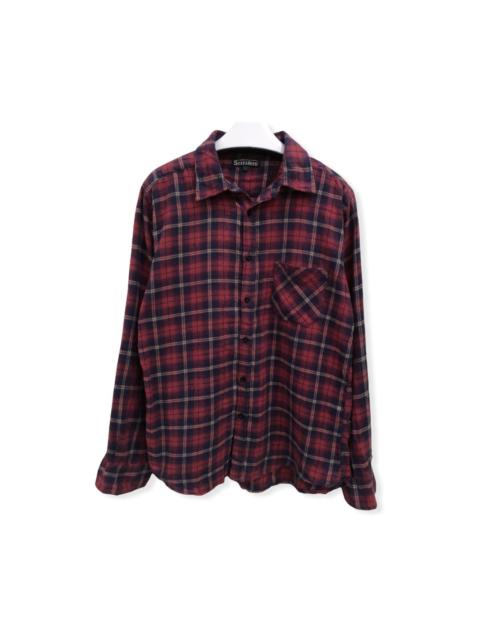 Other Designers Japanese Brand - Japanese Brand Sorridere Plaid Tartan Flannel Shirt 👕