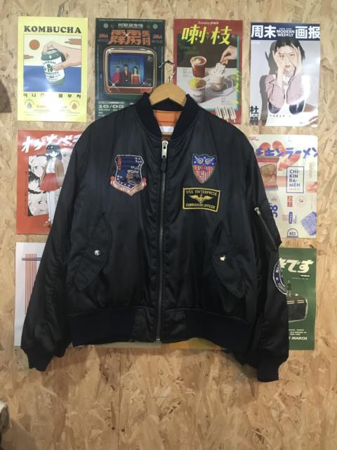 Other Designers Other - American Casual Bomber With Patches