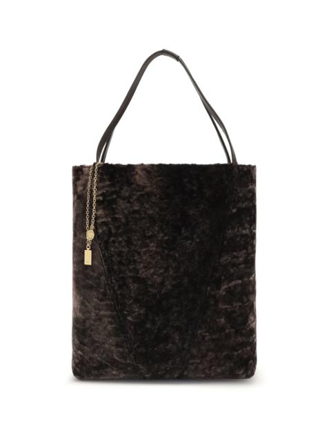 Chloé Chloé Women Large Spin Tote Bag In Soft Shearling