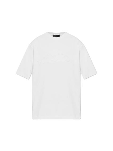 Logo Embossed Crewneck T-shirt