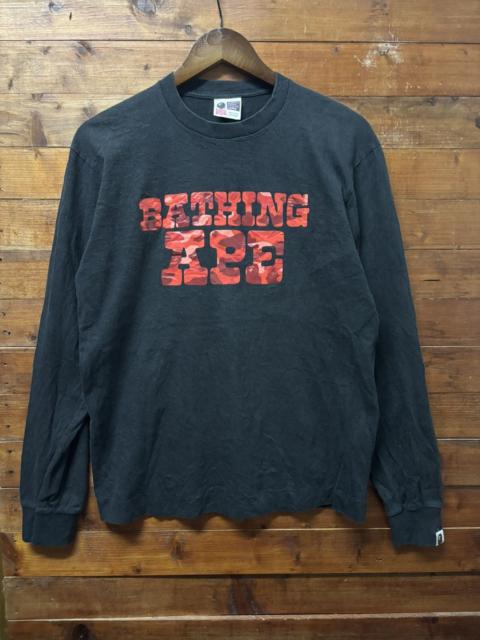 A BATHING APE® Vintage bathing ape long sleeve tshirt