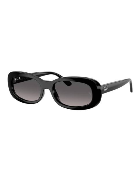 Ray-Ban Ray Ban Gradient Grey Polarized Oval Ladies Sunglasses RB2221 901/M3 56