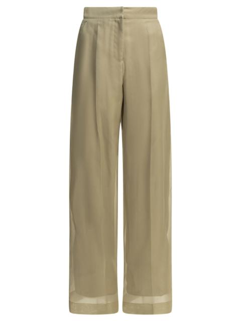 Other Designers Max Mara Pianoforte Silk Tailored Pants
