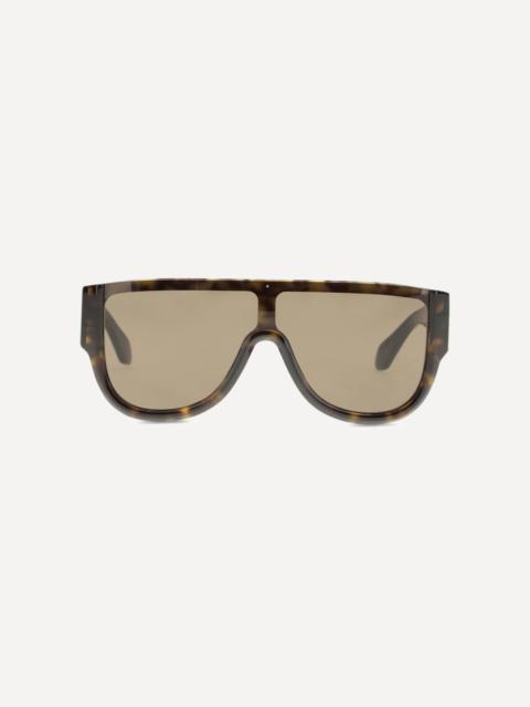JIMMY CHOO Kadan Striped Black Pillow Frame Sunglasses  display picture 2