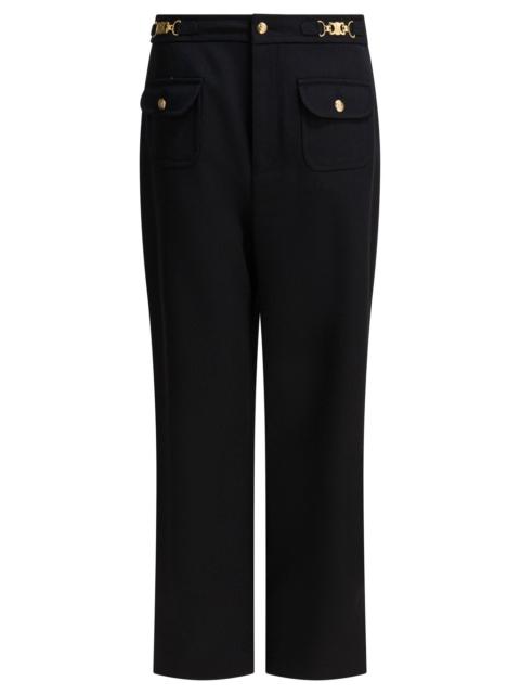 CELINE Celine Women's Black Wool Trousers