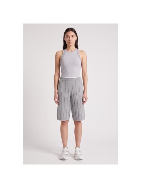 Brunello Cucinelli Brunello Cucinelli Women'S Light Grey Ribbed Cotton Shorts