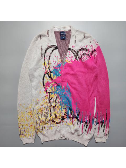 Maison Miharayasuhiro - Paint Splattered Effect Cardigan