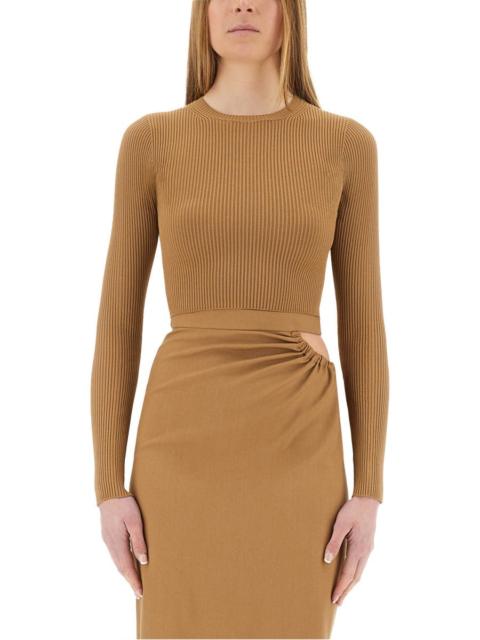 Max Mara Max Mara Women Viscose Crepe Crop Top