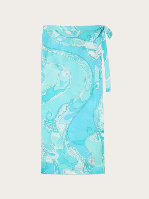 PUCCI ORCHIDEE PRINT PAREO SKIRT