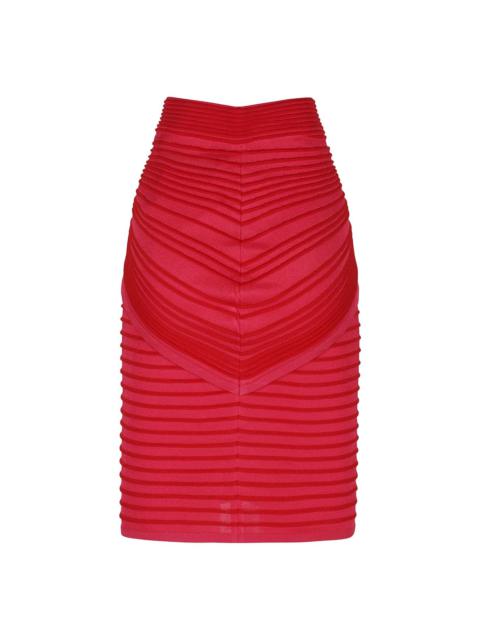 Balmain draped midi skirt