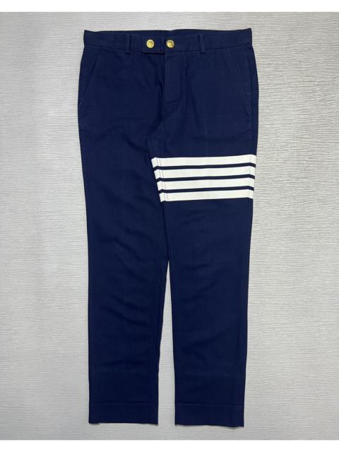 Thom Browne - Quad Stripe Canvas Woven Trouser