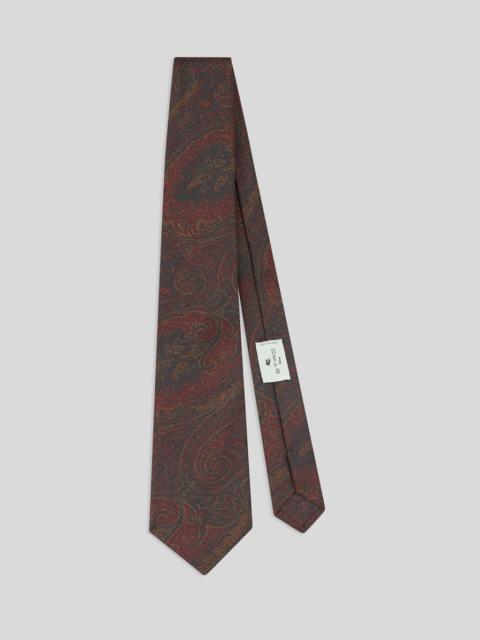 Etro SILK JACQUARD TIE WITH ARNICA MOTIF