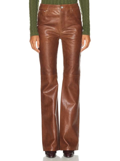 rabanne Leather Straight Leg