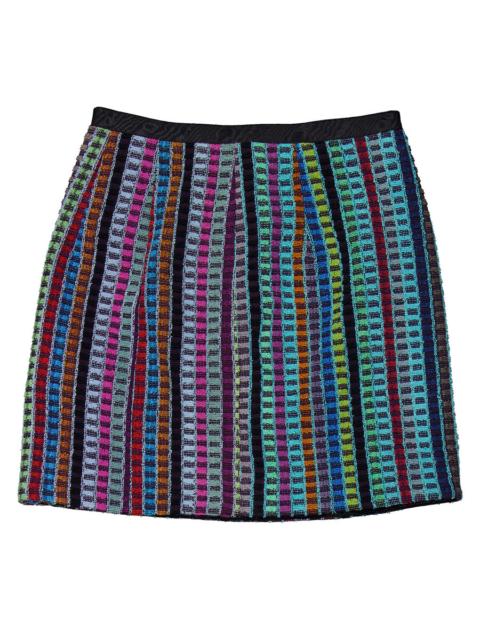 Marine Serre Marine Serre Ladies Multicolor Dyed Terry Kitchen Towels Mini Skirt, Size X-Small