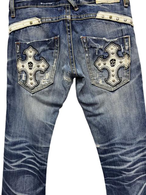 Other Designers Vintage - 🔥YOSHITOMO NARA LOLITA Exotic Denim Chrome Hearts Inspired