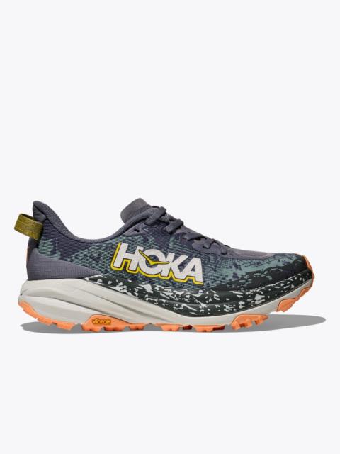 HOKA Women's Speedgoat 6 Shoes in Grey Skies/Cosmic Grey