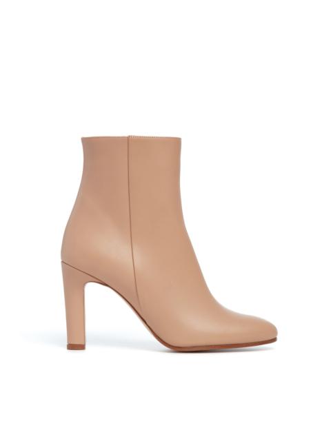 GABRIELA HEARST Lila Block Heel Ankle Boot in Dark Camel Leather
