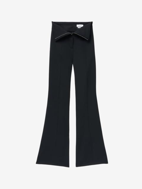 Alexander McQueen Fold Over Waist Tailored Trousers