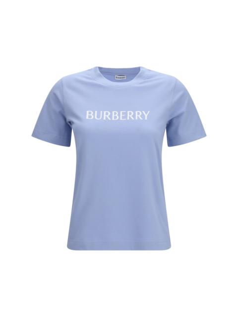 Burberry Burberry Embroidered Logo Cotton T-shirt