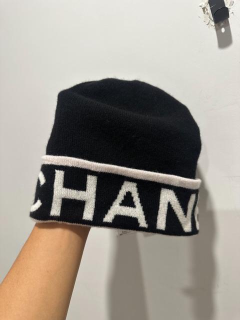 CHANEL Chanel 24a Black Wool Beanie