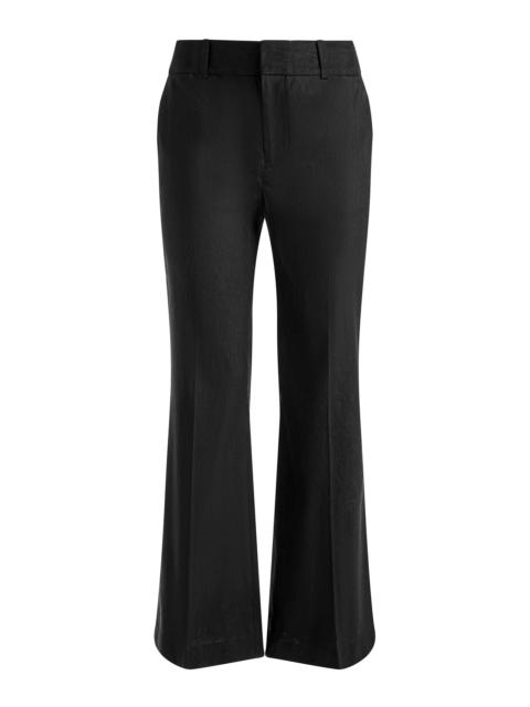 Alice + Olivia QUINN LINEN KICK FLARE PANT