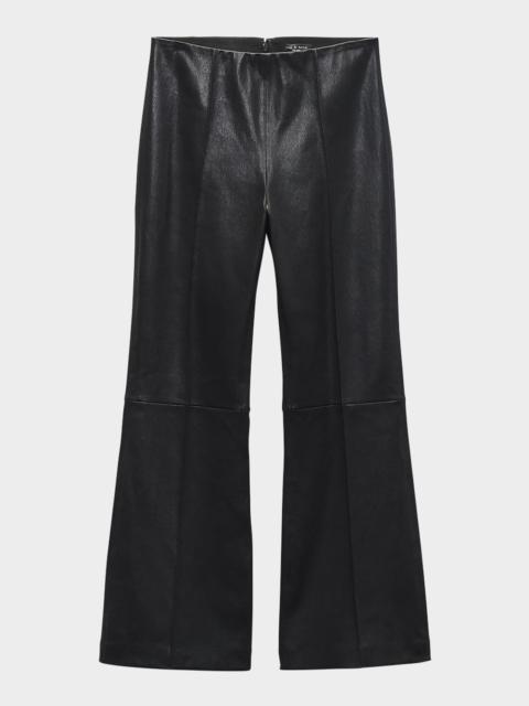 rag & bone Irina Leather Kick-Flare Pants