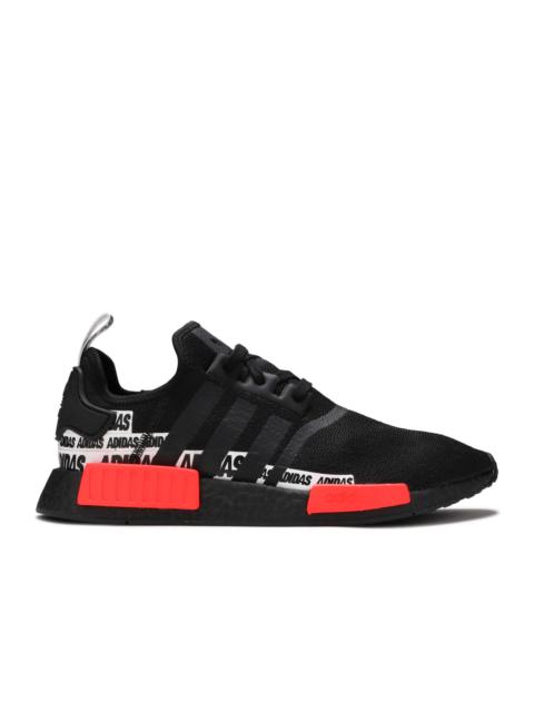 adidas NMD_R1 'WORDMARK HEEL STRIPE - BLACK SOLAR RED'