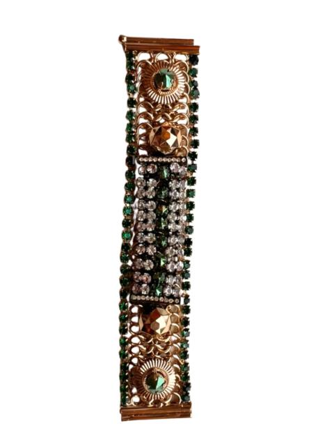 Other Designers Iosselliani Dirty Crystal Bracelet in Emerald